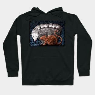 Opossum and Rat Hoodie